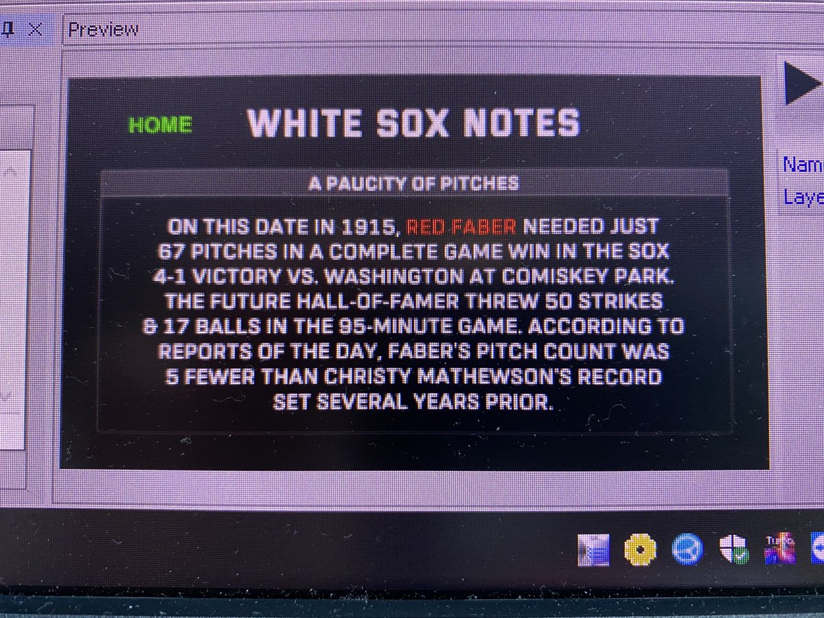SoxNerd's tweet photo. For the record I used a red font for #RedFaber in my #whitesox note last night https://t.co/UHrdJdkikm