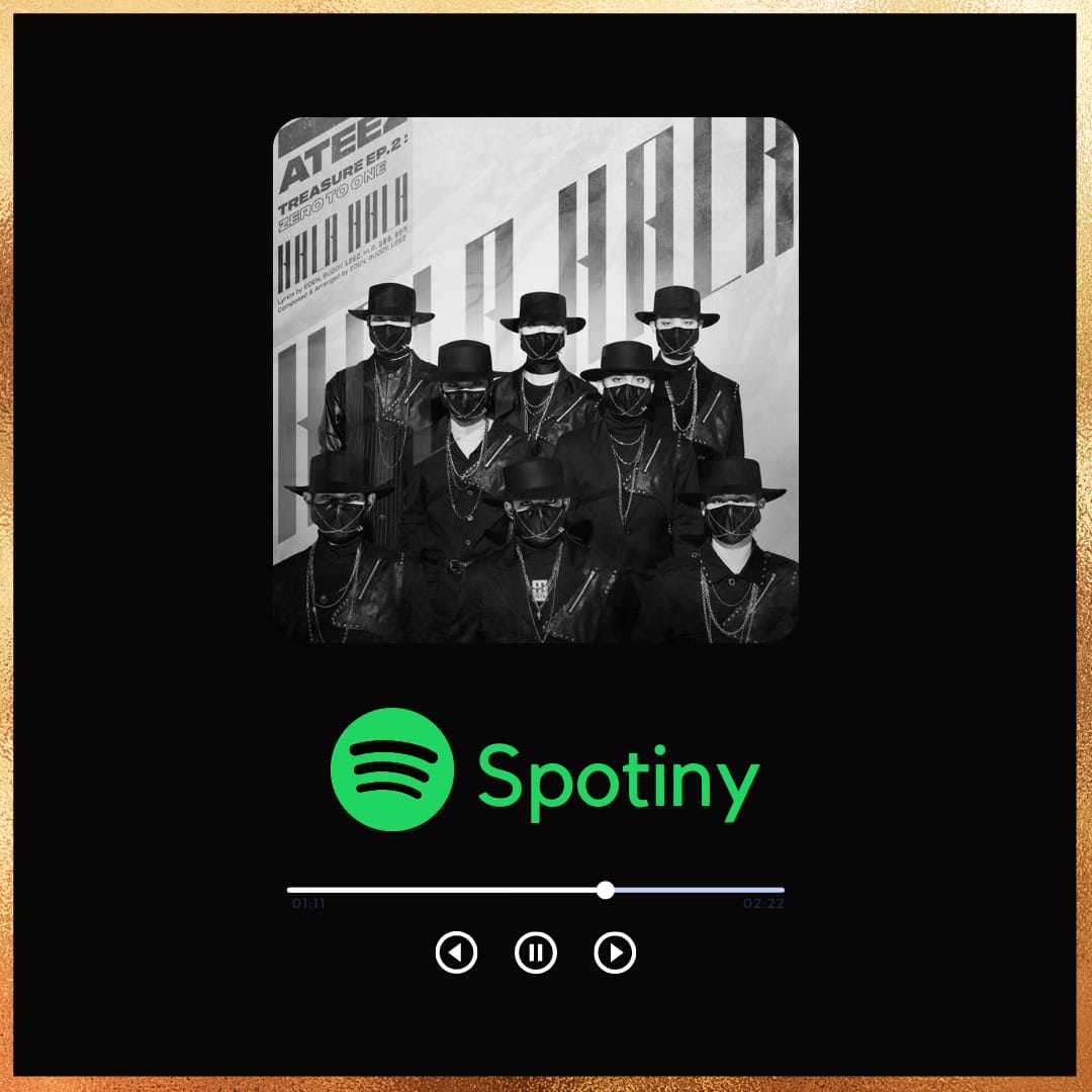 ATEEZBillboardl's tweet photo. [🎵] #Spotiny: Day 5💜

Atiny a new playlist for today ✨
Add to the streaming on Spotify and let’s increase those reproductions🔥

📎: https://t.co/3IOwNnxn6L

#Spotiny
#ATEEZ #에이티즈 @ATEEZofficial #エイティーズ  @ATEEZofficialjp https://t.co/3VTHGy4sgB