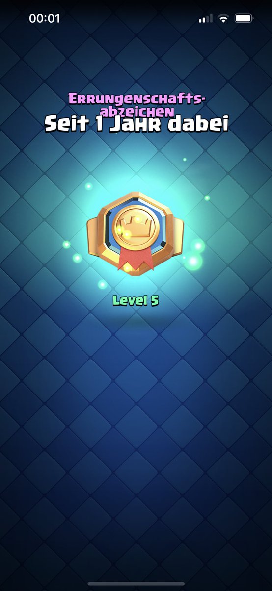 Grad bekommen. Heute vor 5 Jahren das erste mal Clash Royale gespielt😱 Seit wann seid ihr schon dabei? #clashroyale #cr #supercell