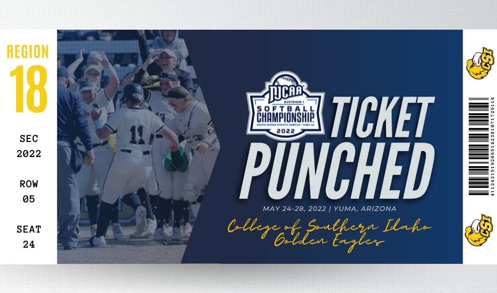 Next Stop: Yuma 🎟️

Southern Idaho wins the Region 18/Rocky Mountain District Championship and advances to the 2022 #NJCAASoftball DI Championship.

njcaa.org/sports/sball/2…