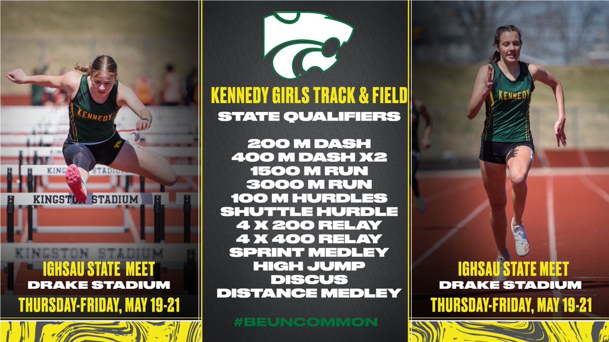 Congratulations to <a href="/kennedygirlstf/">Kennedy Girls Track</a> on a fantastic state qualifier meet last night - way to compete in the heat! Results today...12 events heading to State!