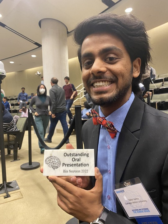 Doug Weber (@dougweberlab) on Twitter photo Extremely proud of <a href="/neuRELengineer/">Ariel Feldman</a> & <a href="/verma_nikhil96/">Nikhil Verma</a> for being selected to give podium talks at the Rice Neuroengineering Initiative Conf. #NeuroCon Props to <a href="/verma_nikhil96/">Nikhil Verma</a> for winning the Outstanding Oral Presentation award! Love the Tartan Bowtie btw! <a href="/cmuneurosci/">@cmuneurosci</a> @CMU_Mech Extremely proud of <a href="/neuRELengineer/">Ariel Feldman</a> & <a href="/verma_nikhil96/">Nikhil Verma</a> for being selected to give podium talks at the Rice Neuroengineering Initiative Conf. #NeuroCon Props to <a href="/verma_nikhil96/">Nikhil Verma</a> for winning the Outstanding Oral Presentation award! Love the Tartan Bowtie btw! <a href="/cmuneurosci/">@cmuneurosci</a> @CMU_Mech