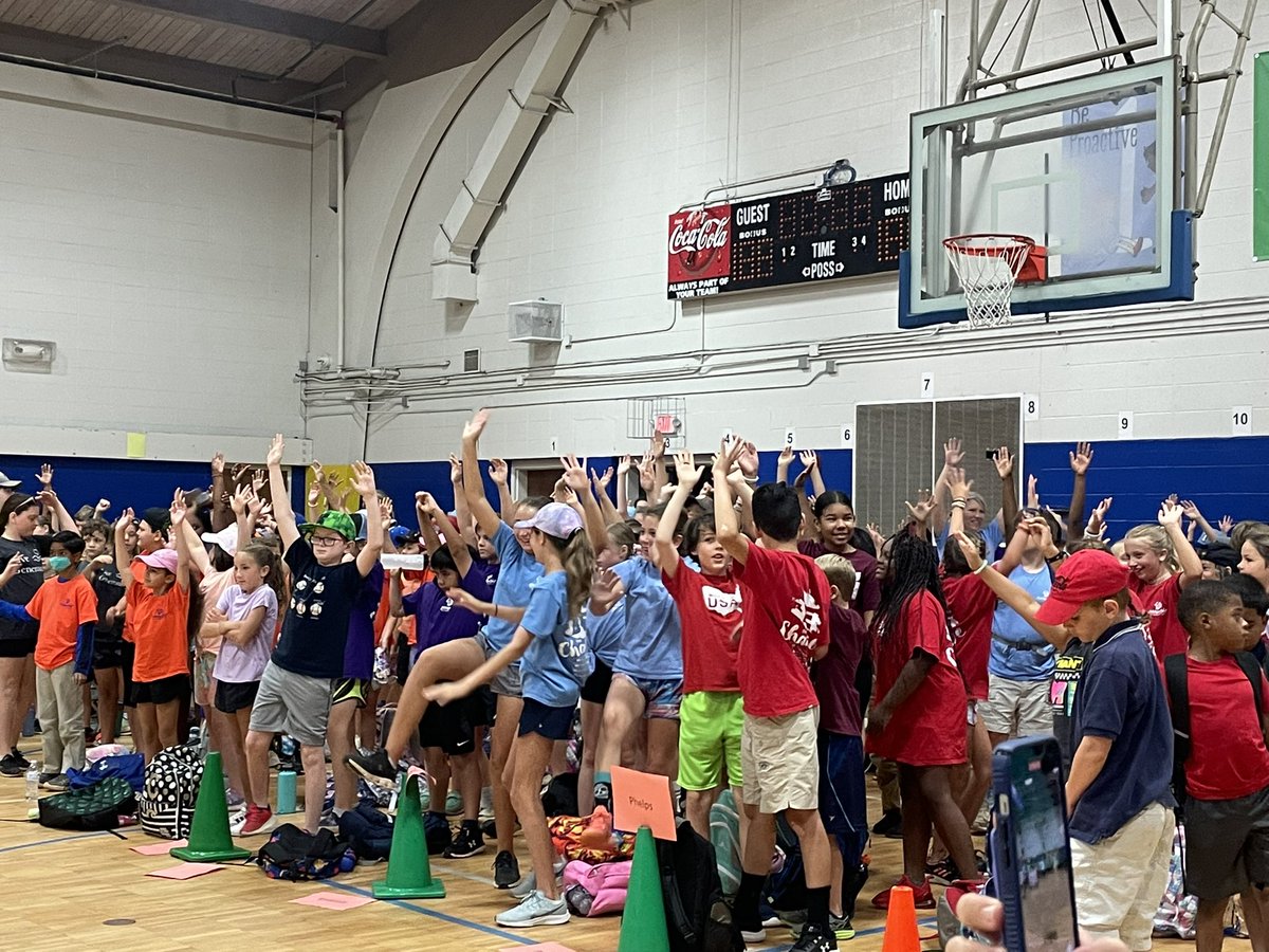 HopeZeanah's tweet photo. Make room for #6! Fairhope West is now the 6th Lighthouse school for BCPSS.  Students, teachers, parents and guests gathered in the gym for the surprise announcement. https://t.co/LrpVaCRnBS