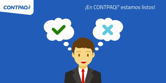 teciot_Mx's tweet photo. ¡En CONTPAQi estamos listos para el nuevo CFDI 4.0!
Y tú ¿Ya estás preparado? https://t.co/OHnMV0poPW