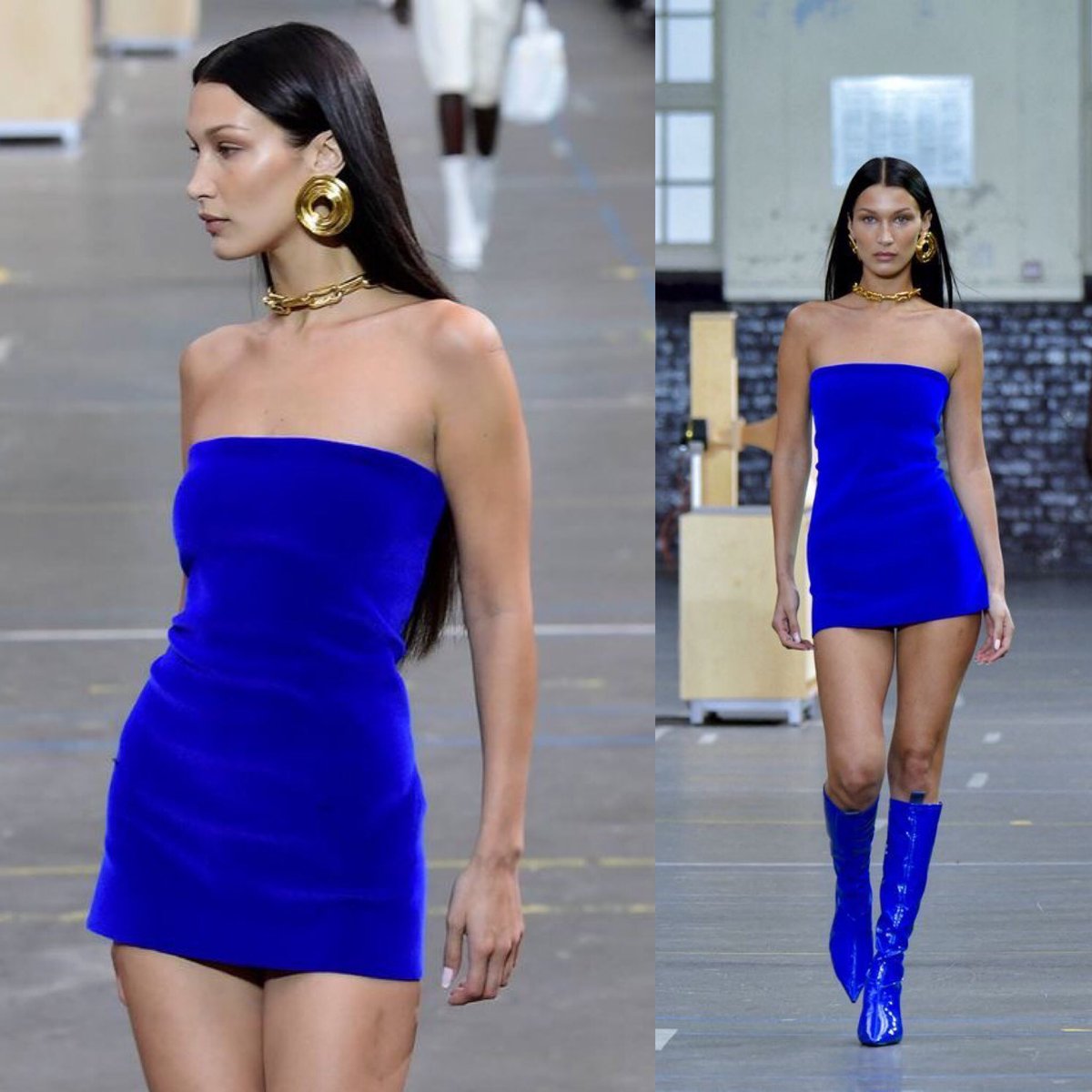 bella hadid for off white fw21 was really a moment