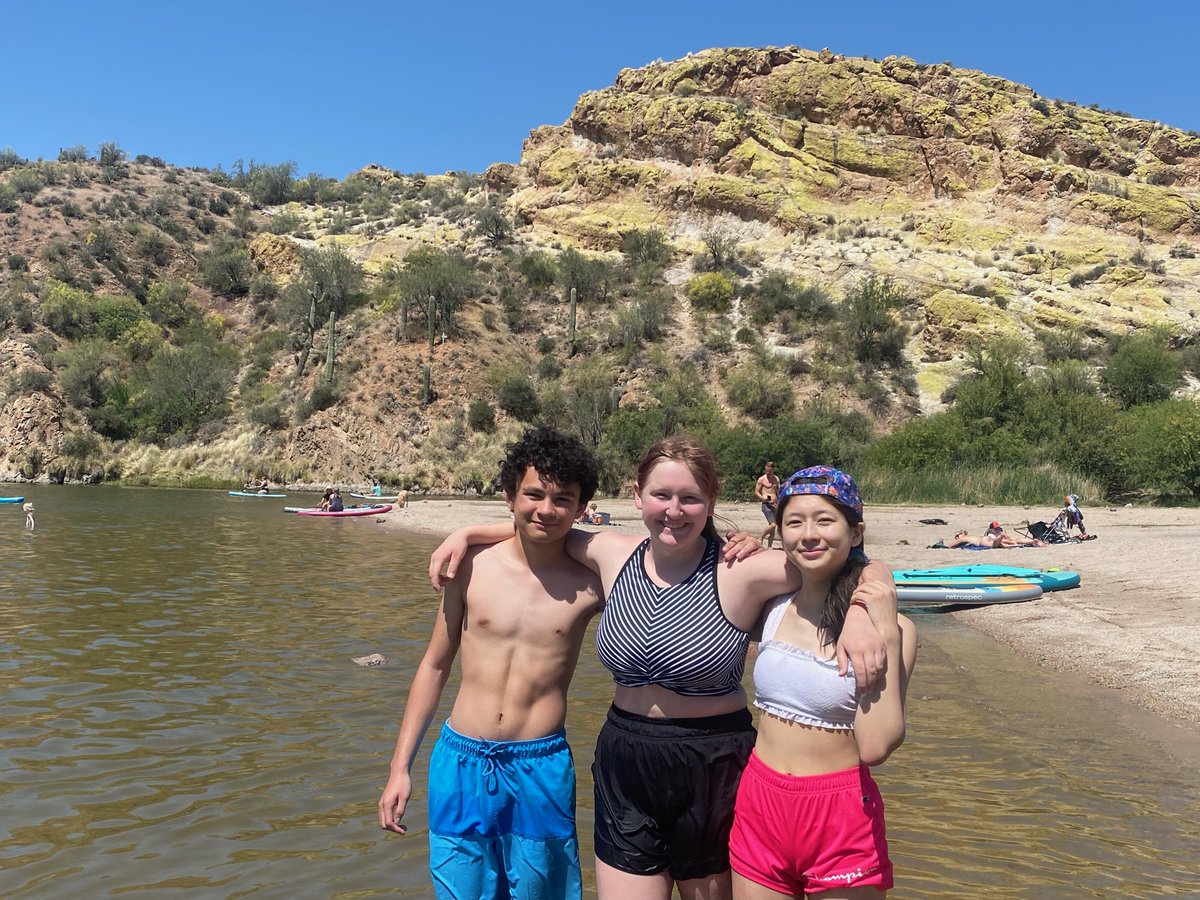 herbergeracad's tweet photo. After a 2 year hiatus due to Covid, Herberger Young Scholars Academy returned to Saguaro Lake Ranch Resort for its annual Spring trip. 

Saguaro this year included tubing/kayaking the river, time in the pool, card games, camp fires, hanging out , and a whole lot of Gaga Ball. https://t.co/tQMqHRRIh6