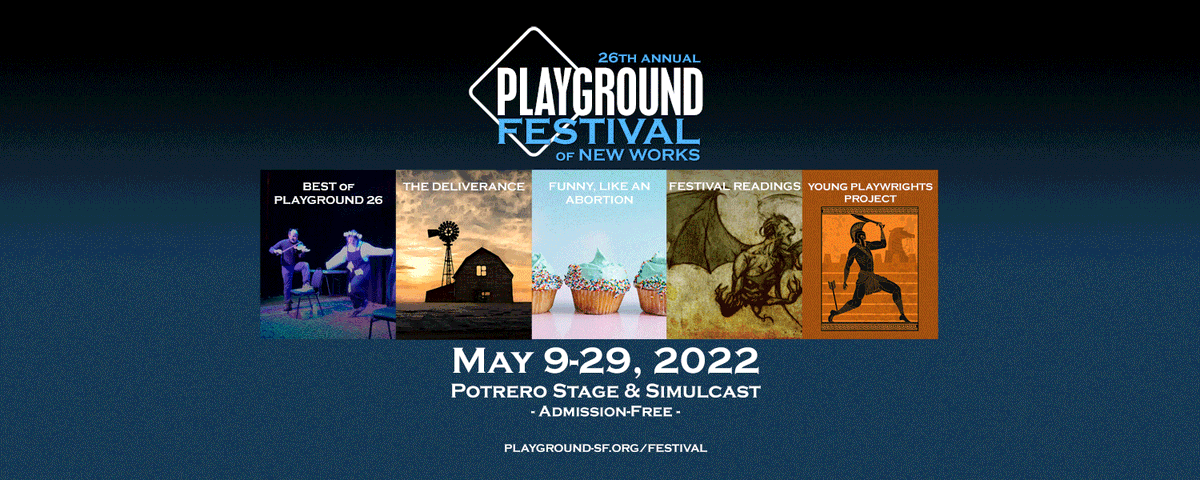 PlayGround (@playgroundsf) on Twitter photo It's Festival time, y'all!
The Festival of New Works kicks into high gear today with the Young Playwrights Project going up tonight at 7pm and Best of PlayGround 26 this Saturday and Sunday at 7pm, live at Potrero Stage and streaming online. Tickets at tickets.playground-sf.org 🎉 It's Festival time, y'all!
The Festival of New Works kicks into high gear today with the Young Playwrights Project going up tonight at 7pm and Best of PlayGround 26 this Saturday and Sunday at 7pm, live at Potrero Stage and streaming online. Tickets at tickets.playground-sf.org 🎉