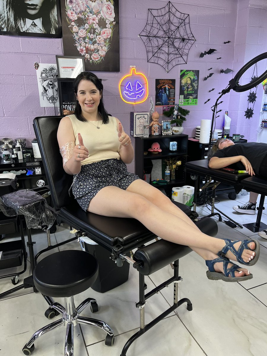 celiaann35's tweet photo. First tattoo down; 5 more to go! @lilactattoodfw https://t.co/ZQUYlpZJV4