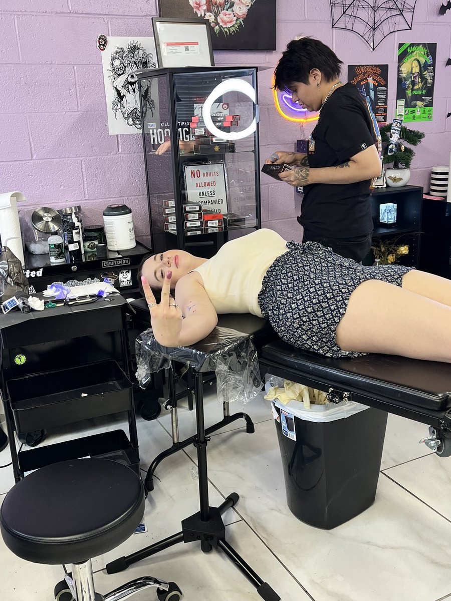 celiaann35's tweet photo. First tattoo down; 5 more to go! @lilactattoodfw https://t.co/ZQUYlpZJV4