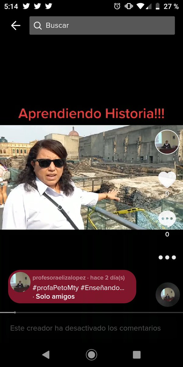 ProfraPetoMty's tweet photo. Tik Tok como herramienta para la clase de los Aztecas!!! #profraPetoMty #ENSEñandoConTIC #ENSEñanzaMediadaPorTIC #TikTok https://t.co/I0UO18UHsA https://t.co/b4Cm5rFtgL
