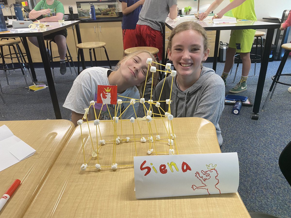mskryger's tweet photo. Future architects in the making here at @WISRocks ☘️ Student took a blast to the Renaissance past to construct buildings inspired by European City-States! https://t.co/sSAvwHjv82