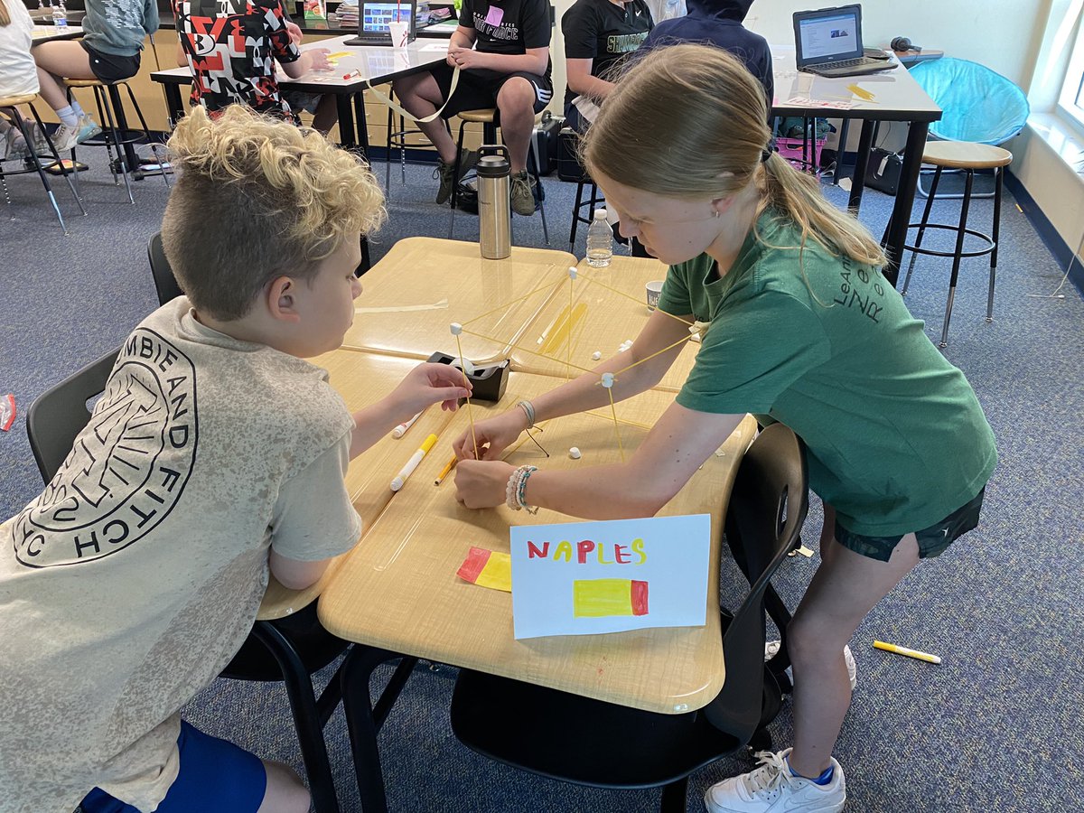 mskryger's tweet photo. Future architects in the making here at @WISRocks ☘️ Student took a blast to the Renaissance past to construct buildings inspired by European City-States! https://t.co/sSAvwHjv82