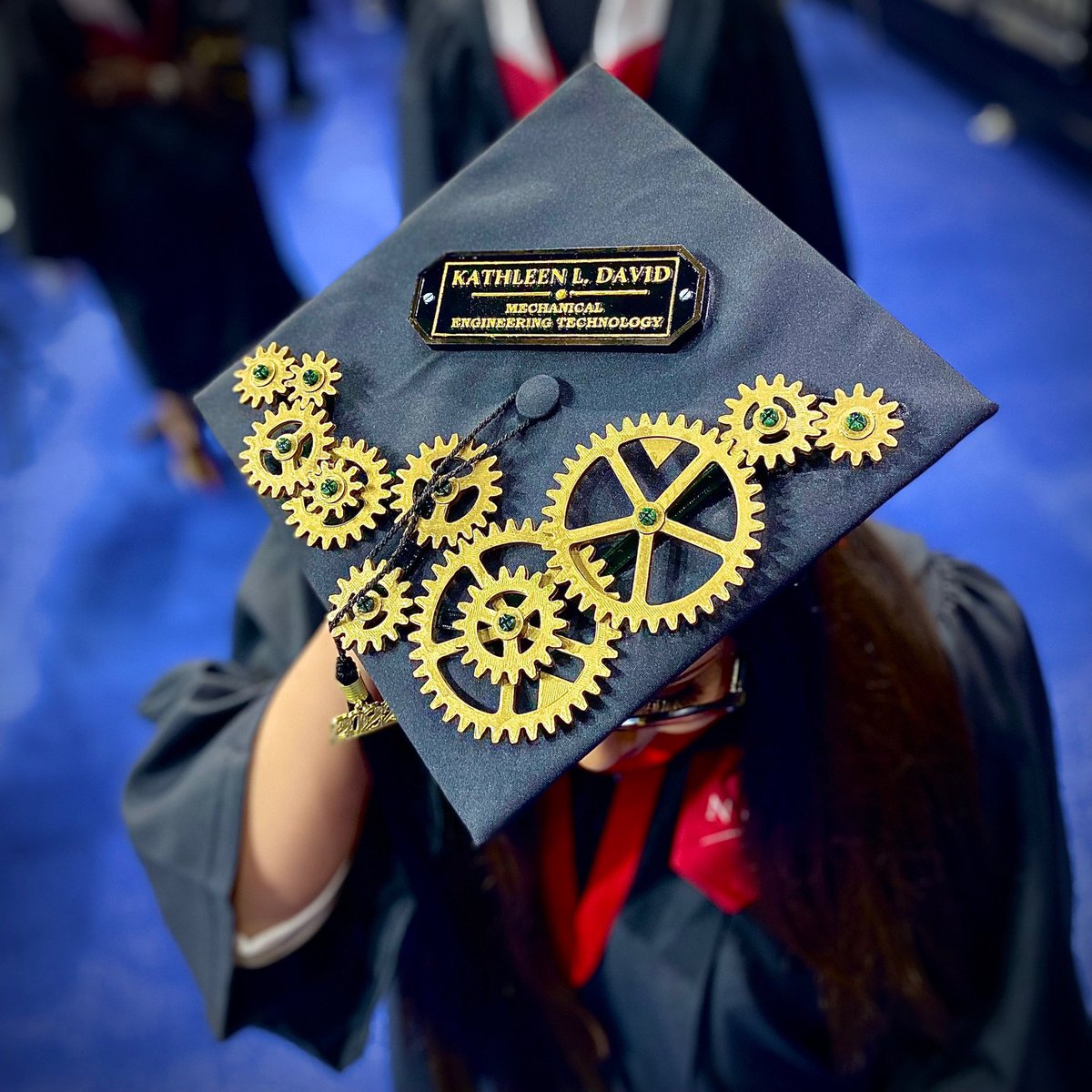 NJIT's tweet photo. Just a few of the amazing caps on display at our colleges and school ceremonies through out the day today. We canβt wait to see you at The Rock @PruCenter bright and early on Tuesday morning. #NJITGrad https://t.co/FyBFwpaWDX