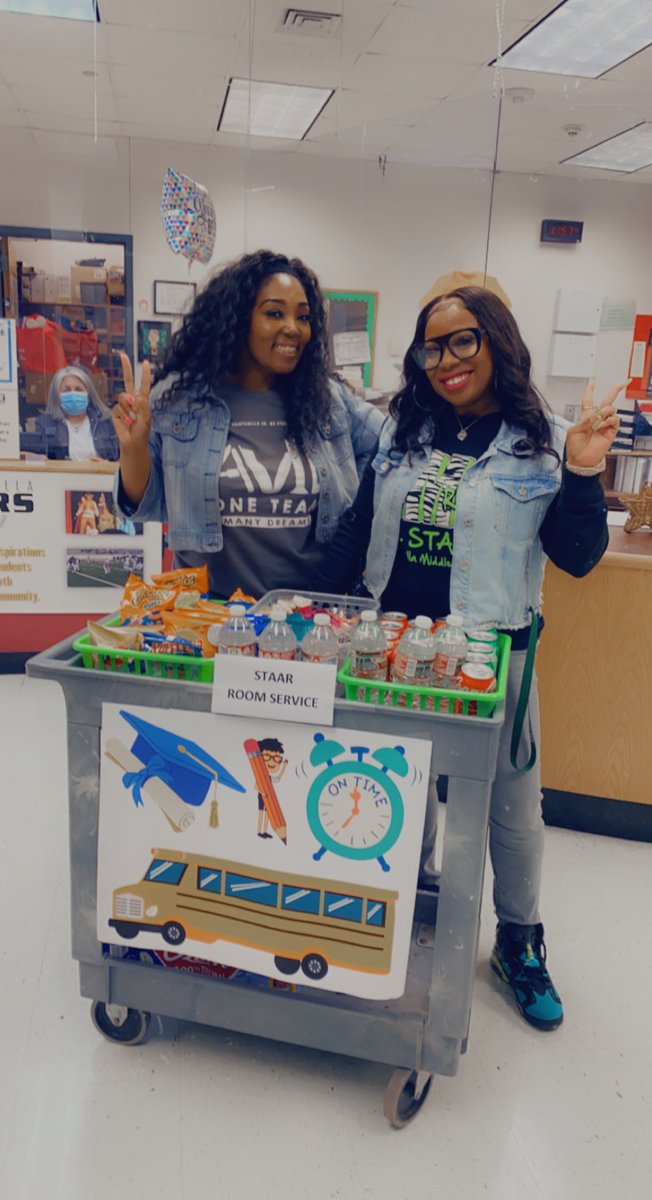 QMSSTARS's tweet photo. After a long week of STAAR testing our campus coordinators treated our amazing Quintanilla teachers to room service!  Teachers filled out their room service menu cards and the treats they requested were delivered to their rooms!!!  #ForTheCulture #QMSStars https://t.co/Ke0bBEDoET
