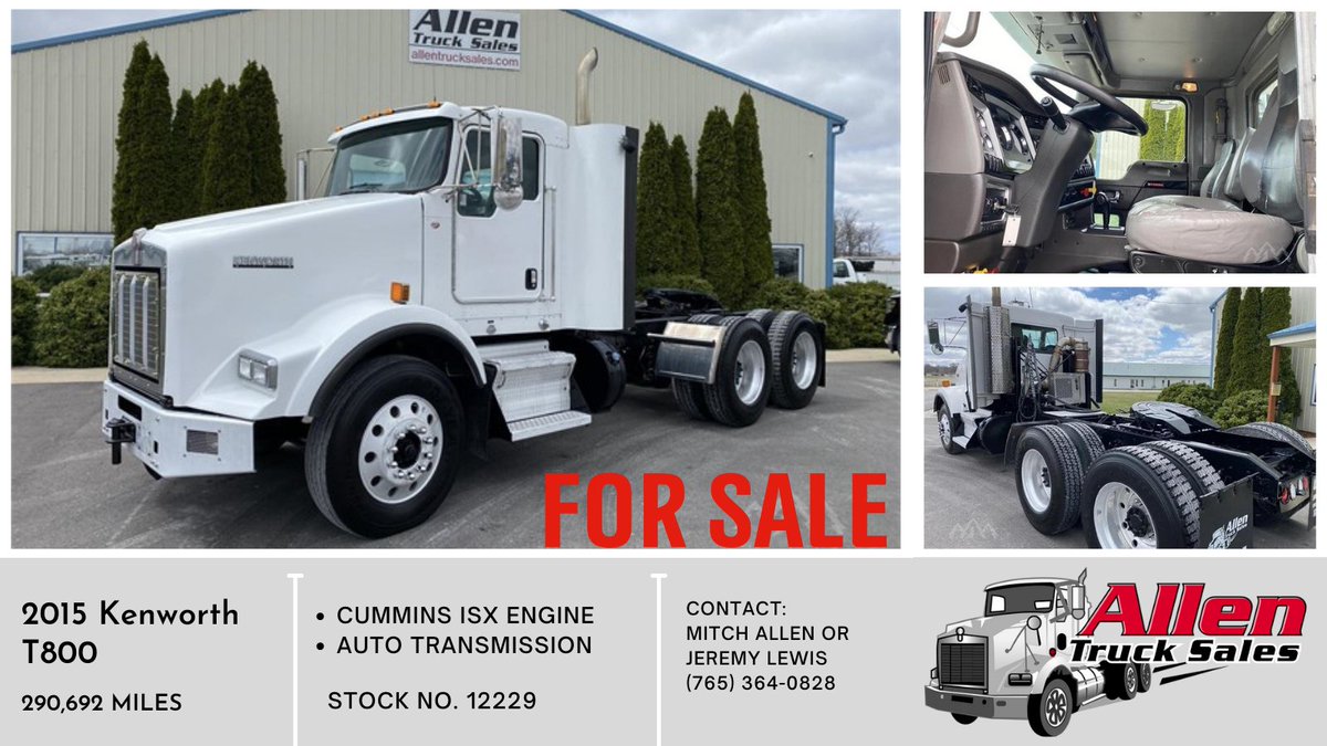 AllenTruckSales's tweet photo. LOW MILEAGE on this beautiful Kenworth.
Click here for more details ➡ https://t.co/xJWOl0VoH6
.
.
.
#Semi #Semis #SemiTrucks #TrucksForSale #Kenworth #Trucks #SemisForSale #UsedSemis #UsedTrucksForSale https://t.co/jTCSq2NT2V