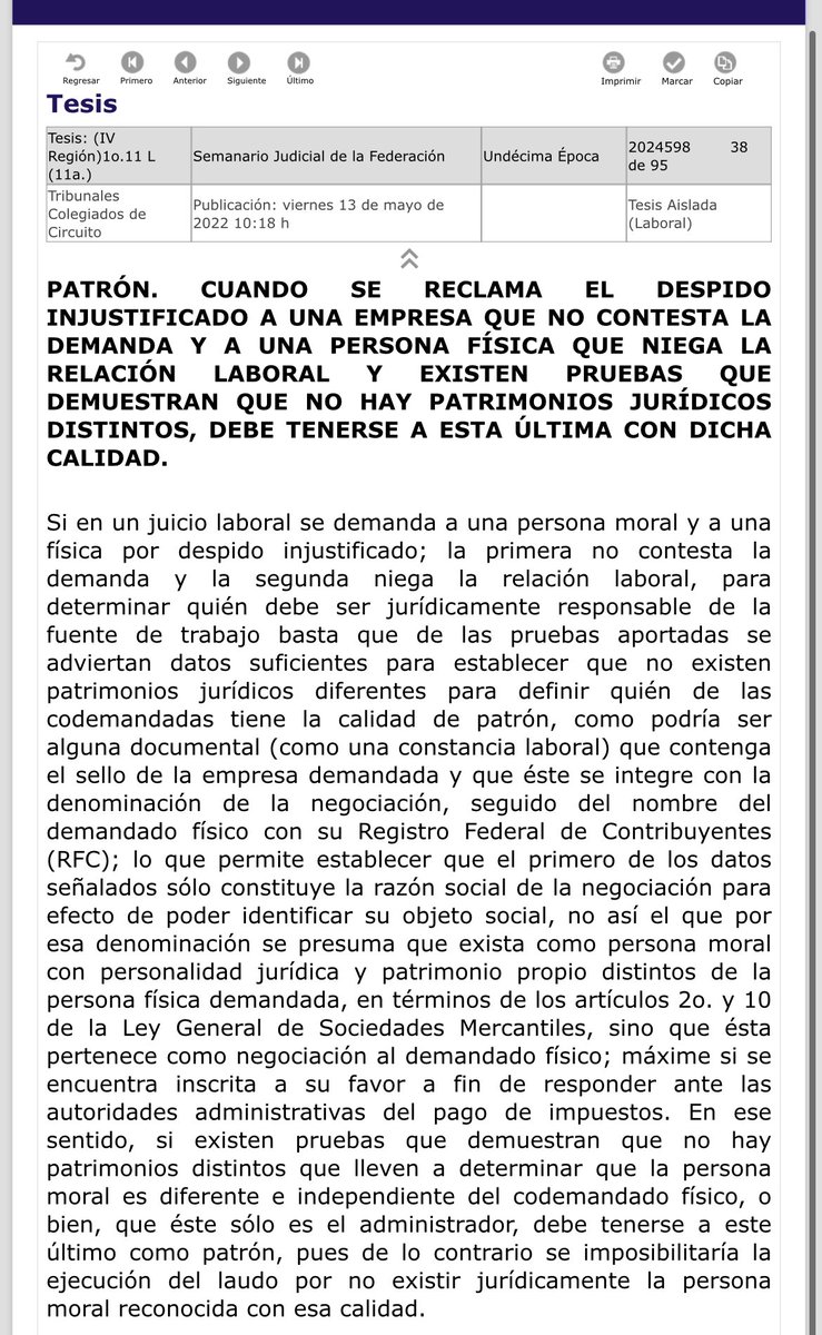 abuelosho's tweet photo. Hoy es #ViernesDeJurisprudencia, y hay bastantes en materia laboral y de seguridad social, muchas muy interesantes, tomen nota 📝 👇🏼 https://t.co/IXhDK0hBwL