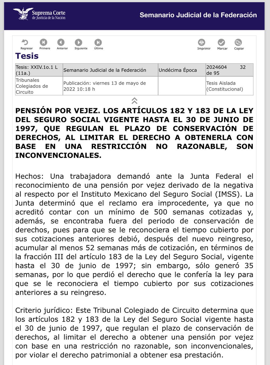 abuelosho's tweet photo. Hoy es #ViernesDeJurisprudencia, y hay bastantes en materia laboral y de seguridad social, muchas muy interesantes, tomen nota 📝 👇🏼 https://t.co/IXhDK0hBwL