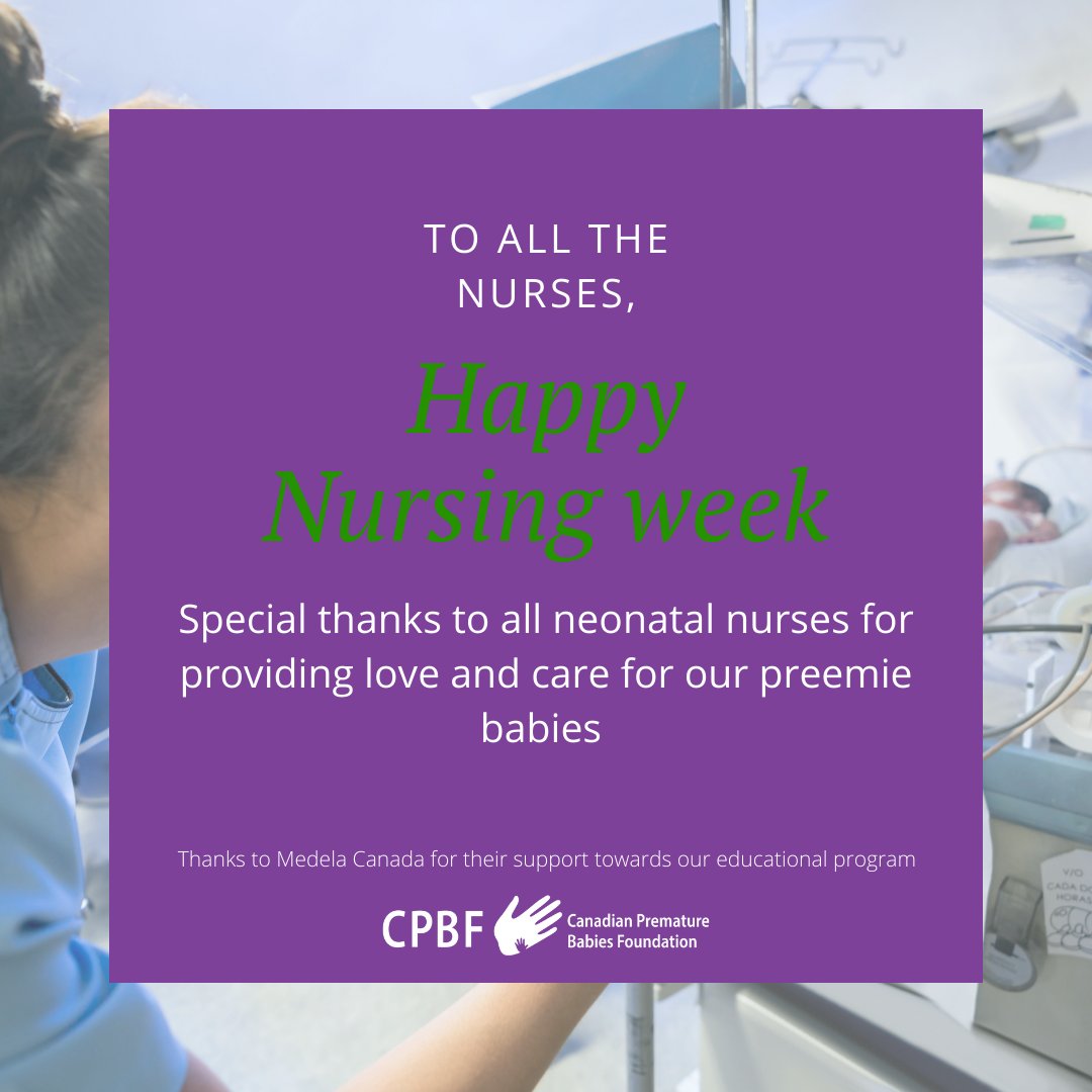 canadianpreemie's tweet photo. We would like to thank all the nurses for all their hard work in assisting the well-being of Canadians. Special thanks to all neonatal nurses for providing love and care for our preemie babies and giving us a shoulder to lean on. Thank you! https://t.co/PLfu1aGyrg