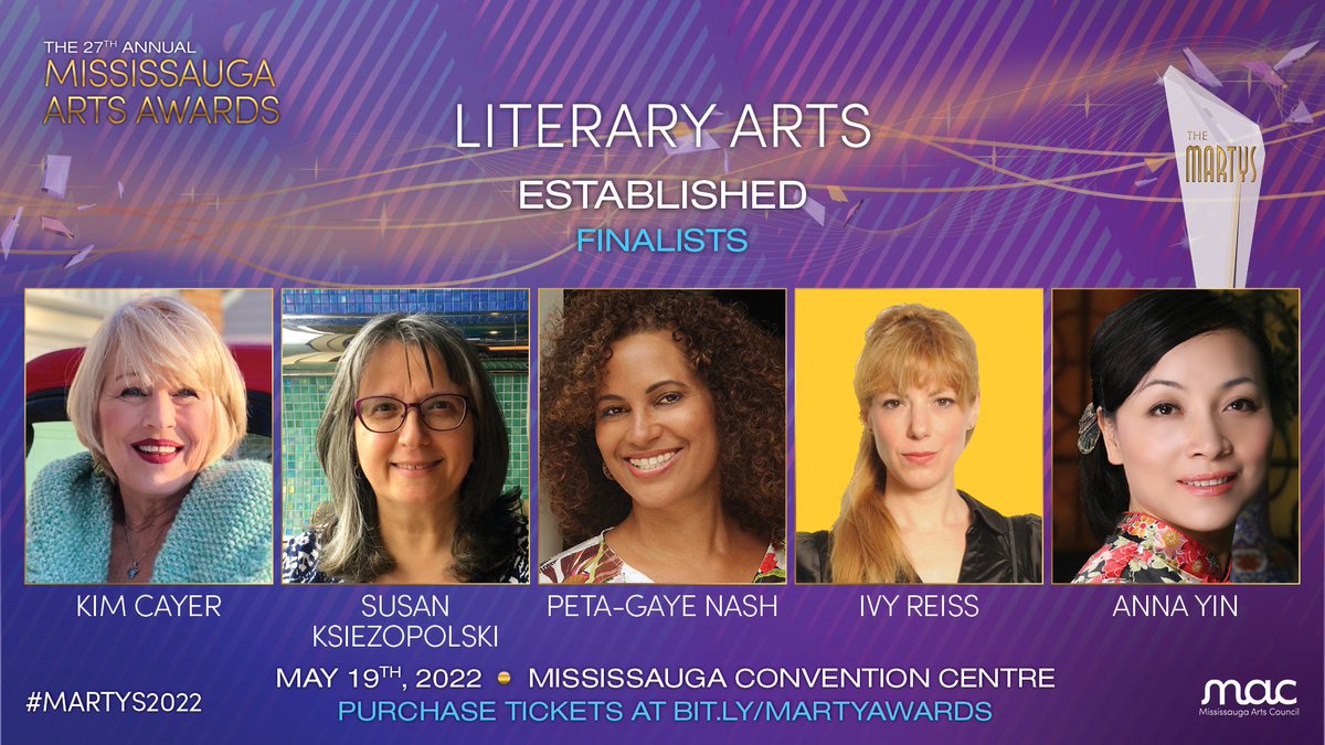 MissArtsCouncil's tweet photo. Congratulations to our Literary Arts Emerging &amp; Established Finalists! 🎉

Emerging: Ayomide Bayowa &amp; Qurat Dar @itsnotquart!

Established: @KimCayer1, Susan Ksiezopolski, @PetaGayeNash, @Ivy_Reiss, &amp; Anna Yin @annapoetry!

Get your tickets: https://t.co/K7H5c2kcv5
#MARTYS2022 https://t.co/MLwZwgn8pw