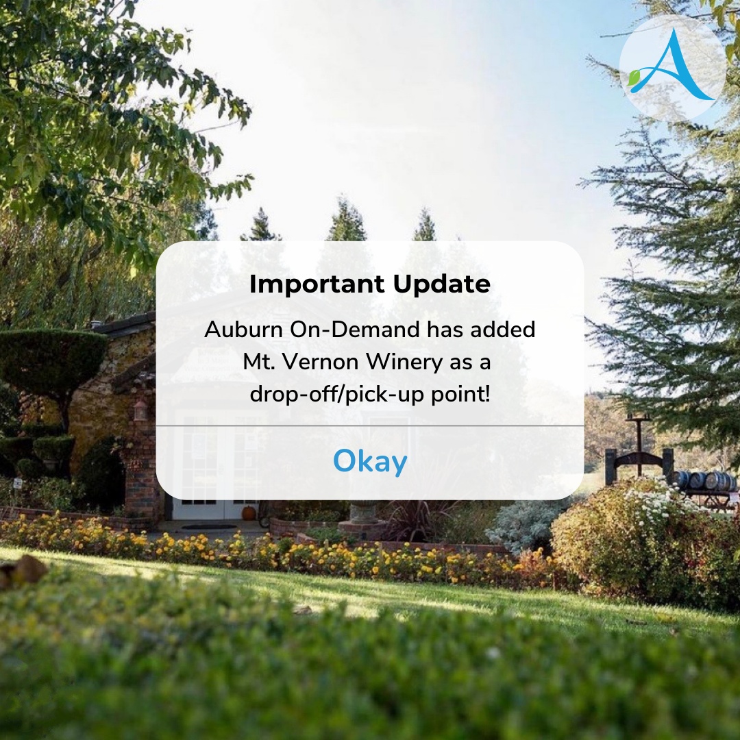 New update! We have added @mtvernonwinery to our route 🍷 Download our app to schedule your ride today!