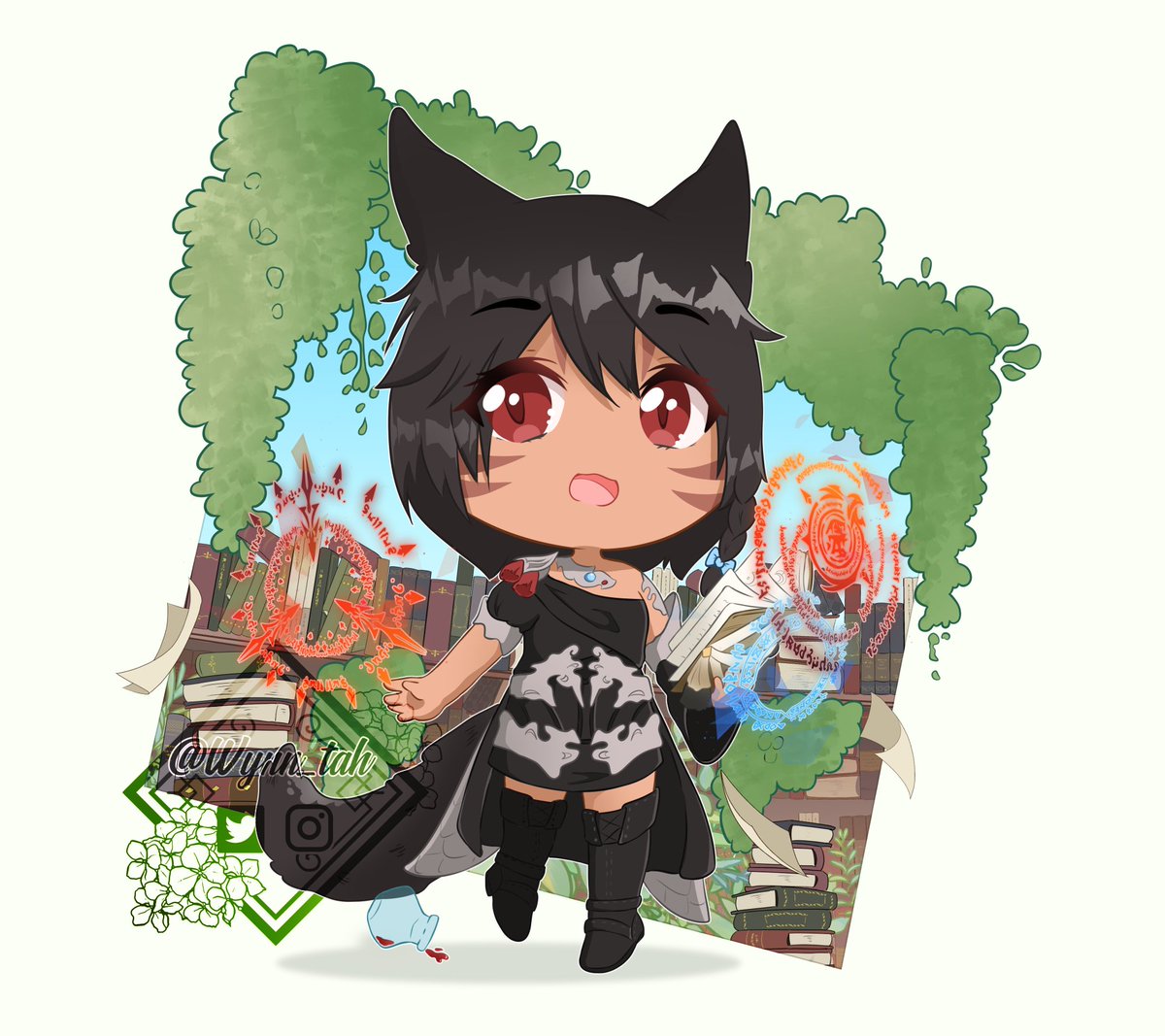 🌱Commission I did for @DemonCatteGF 🌱
#finalfantasyxiv #ffxiv