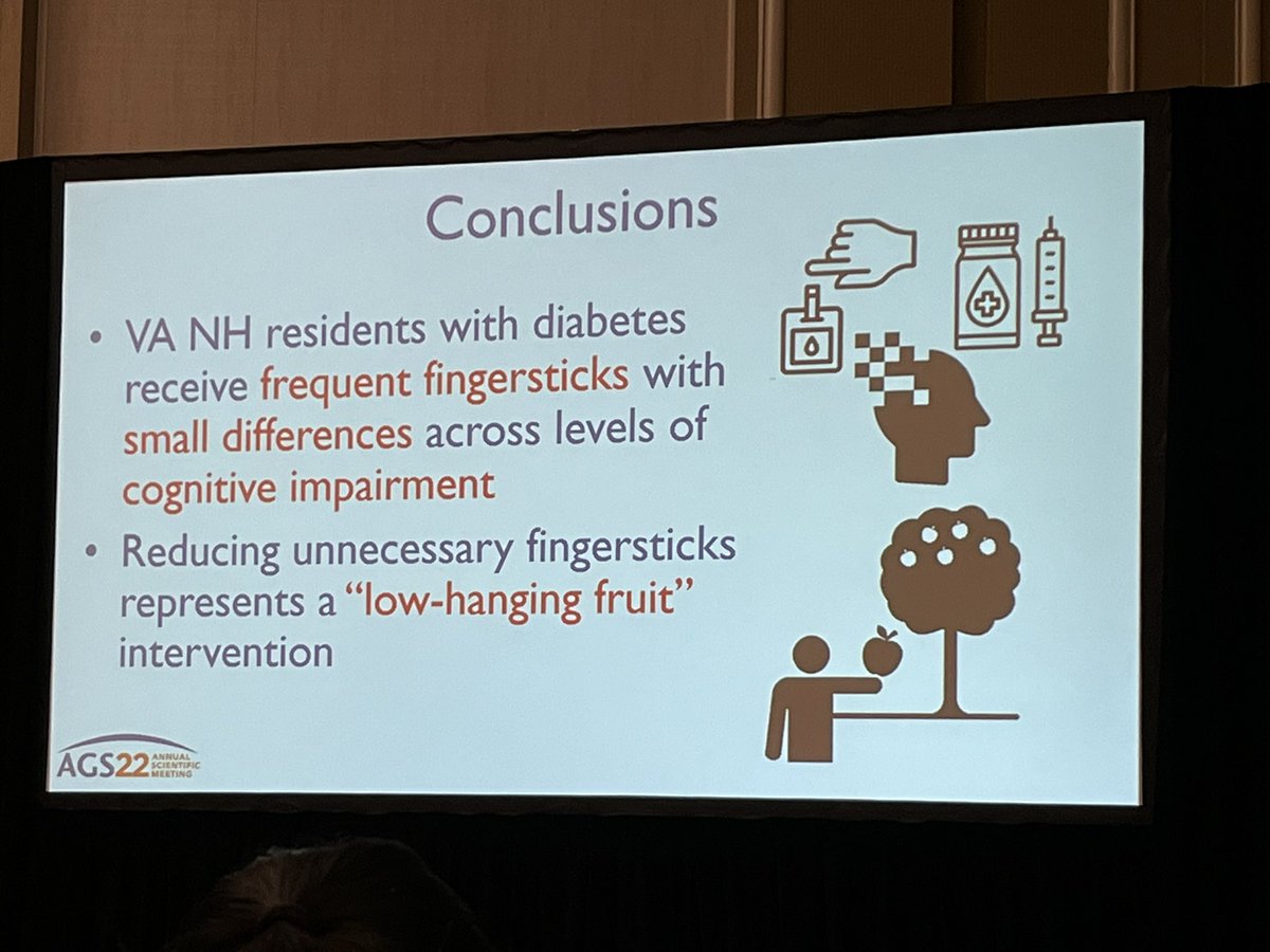 LeeLindquistMD's tweet photo. Are you checking blood sugars unnecessarily in seniors living in LTC with Alzheimer’s? Reduce unnecessary blood sugar fingersticks! It hurts! #AGS22 @AmerGeriatrics @UCSFGeriatrics https://t.co/b6ZF8lIDmc