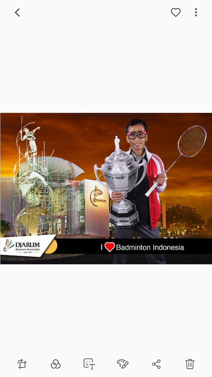 sugandaiwan's tweet photo. @BadmintonTalk Semoga Indonesia bawa pulang lagi piala Thomas.. https://t.co/D0YLsyFTEC