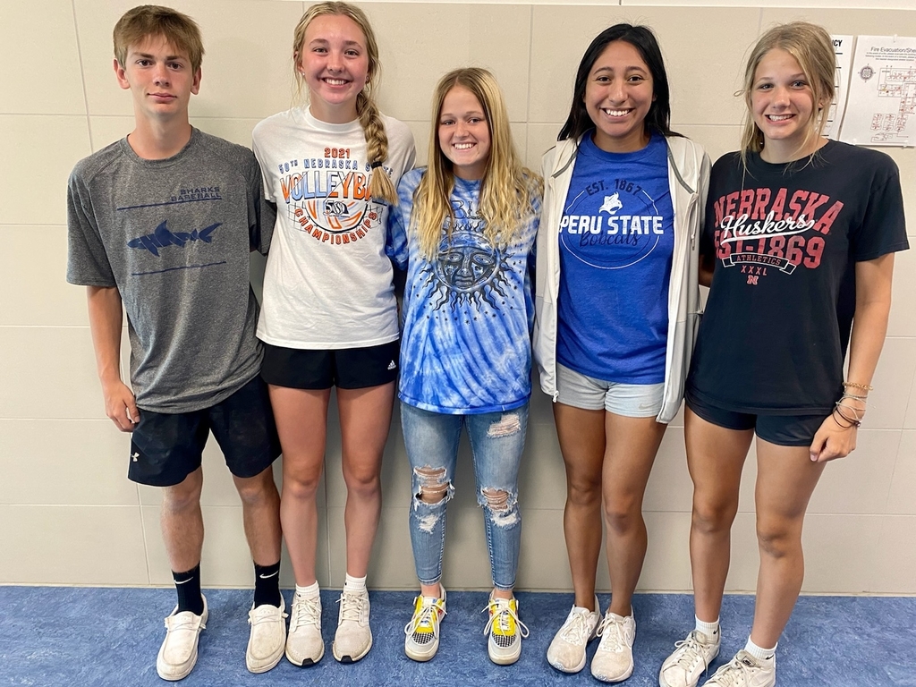 Congrats to #emwolves Tyler Due, Cameran Jansky, Jozie Kanode, Jasmine Turrubiates, and Savana Krupicka on qualifying for the Class D State Track Meet!