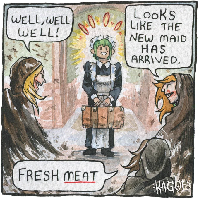 how the maid's first day at Castle Dimitrescu went ✨ 