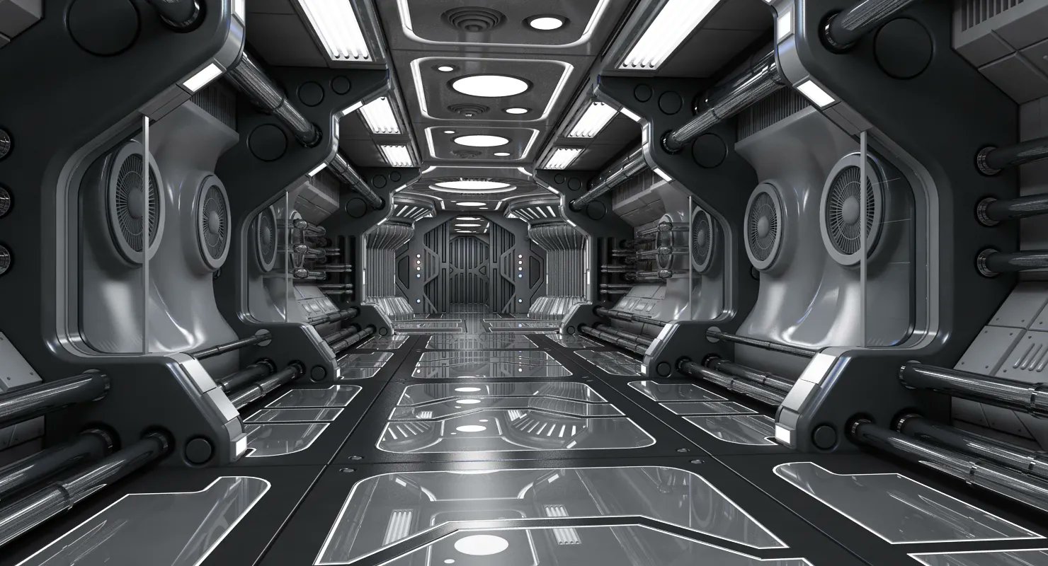 3д модель Sci Fi Interior