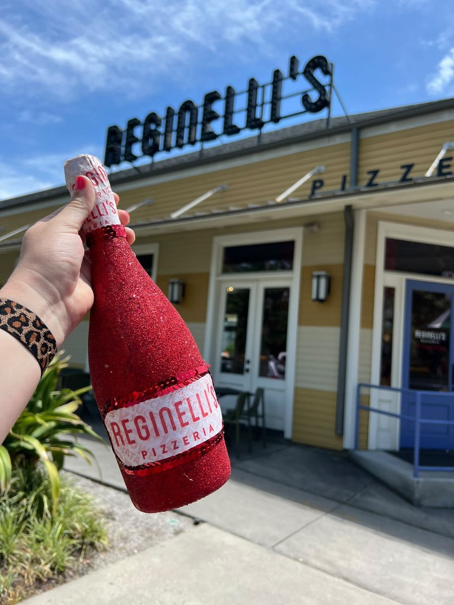 That’s not Dorothy’s ruby slipper, but it’s something almost just as magical! <a href="/ReginellisNOLA/">Reginelli's Pizzeria</a> created this customized champagne bottle for #ChampagneStroll2022, happening TOMORROW on #MagazineStreet! Will we see you there?