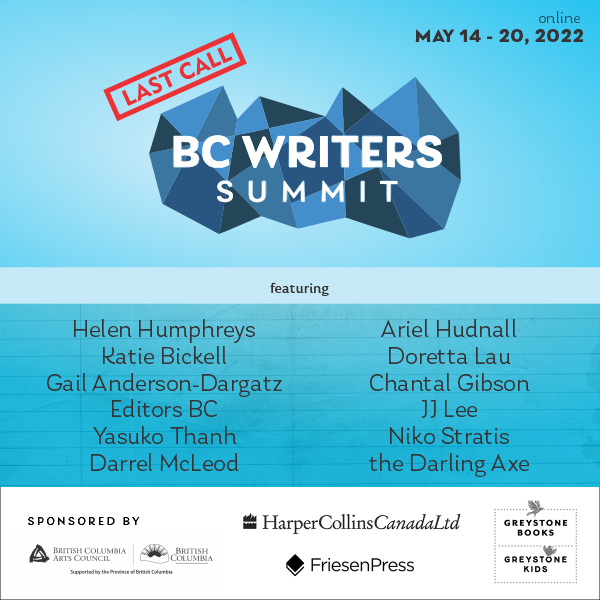 bcwriters's tweet photo. LAST CALL! Today (13MAY) is the last day to purchase your Summit passes so you don't miss out. 21 sessions over 7 days with most of them being recorded to view for up to 2 weeks after. Register here: https://t.co/V0r8SJnbtE
#fbcw #bcsummit #bcwriters #canadawrites https://t.co/mi2y41vDeN