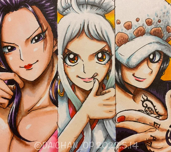 どの美女がお好き?

#ONEPIECE #イラスト 