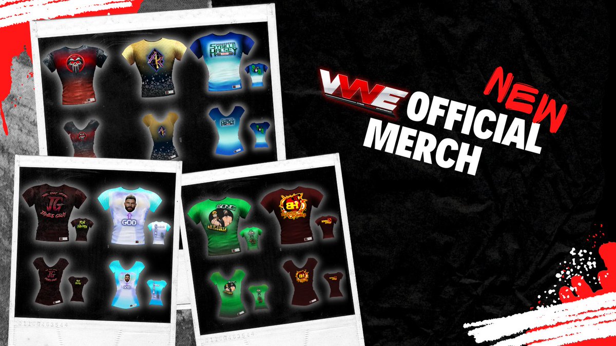vwewrestling's tweet image. NEW OFFICIAL MERCH!

Stop by the VWE Official Merch Stand to pick up the following new shirts:

@NightTheAoA 
@AustinKnightVWE 
@GamerGirlSyb 
@JamesGrayVWE 
@CodyHouley 
#BionicChronic
@BettyHiess 

More to come soon - stay tuned!

maps.secondlife.com/secondlife/Cit…