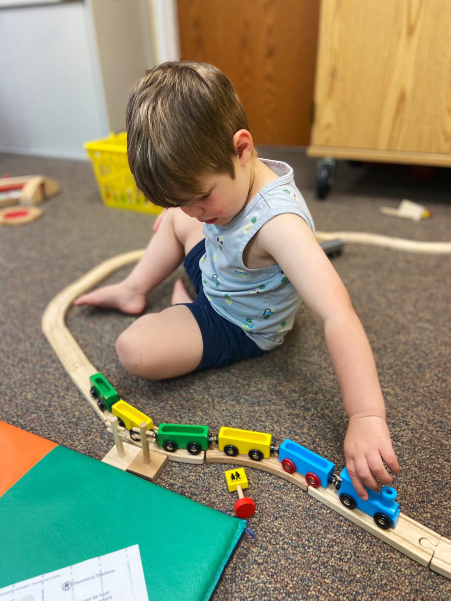 emily_knipe's tweet photo. Building blocks &amp; trains today! Building structures independently can lead to a huge sense of accomplishment! #parentsasteachers #guidedplay #fecchornets https://t.co/jjBX6yPTaC