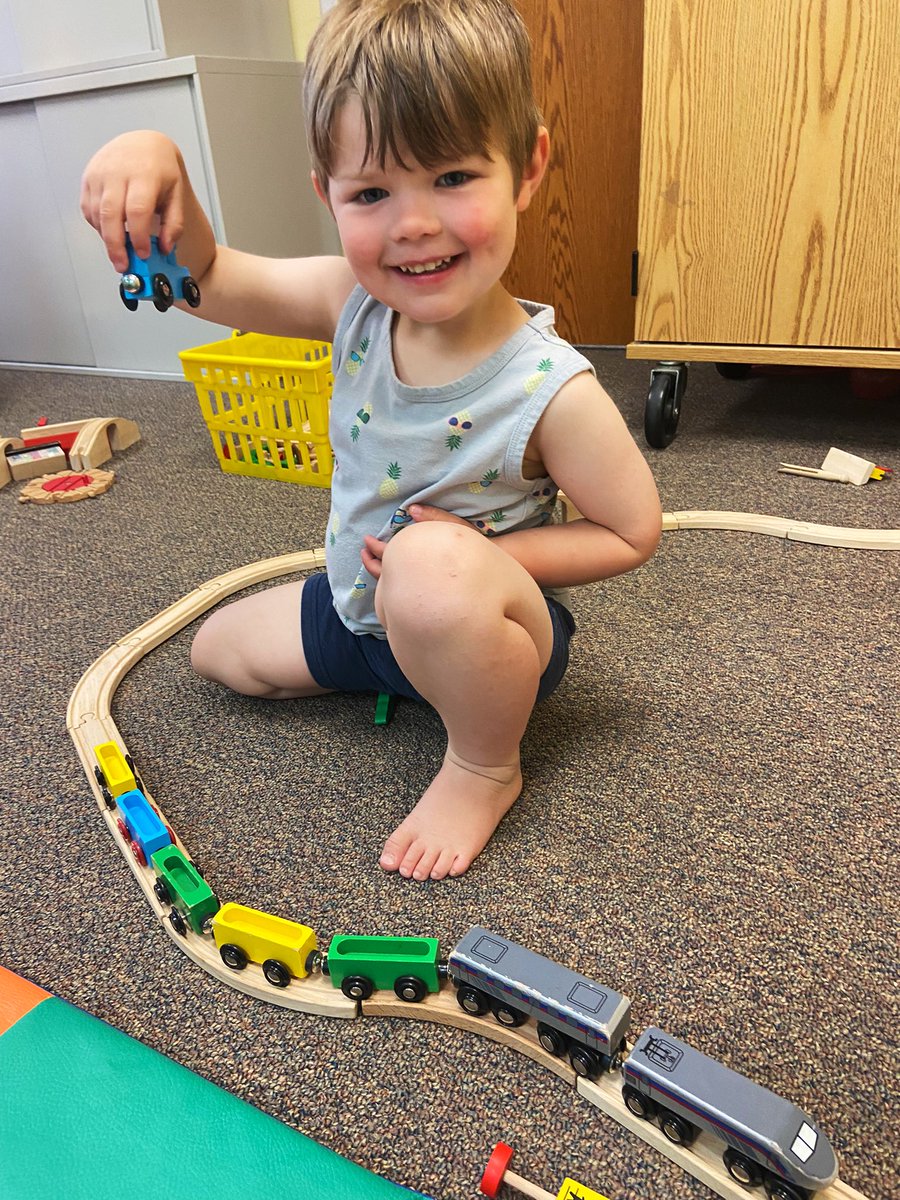 emily_knipe's tweet photo. Building blocks &amp; trains today! Building structures independently can lead to a huge sense of accomplishment! #parentsasteachers #guidedplay #fecchornets https://t.co/jjBX6yPTaC