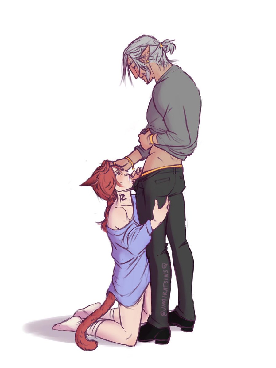 I couldn’t help myself, bonus illustration to go with this fic (it’s verticality didn’t make it a good fit for a fic illustration, but i needed it).

[ ffxiv / nsfw / uriraha / fanfic ]