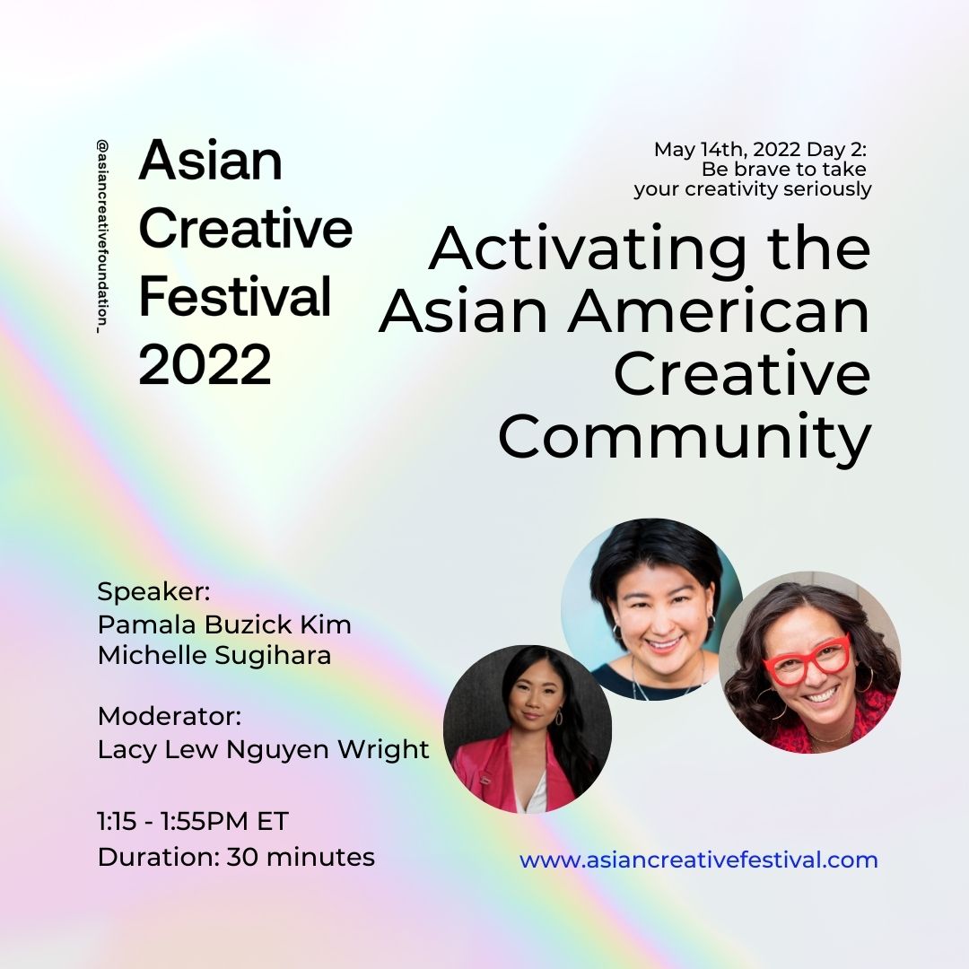 Tune in now as @PamalaMaven, <a href="/CAPEUSA/">CAPE—Coalition of Asian Pacifics in Entertainment</a>
's Michelle Sugihara and <a href="/LacyLewWright/">Lacy Lew Nguyen Wright</a> speak about the importance of Activating the Asian American Creative Community and why it is so important to stay together to overcome challenges in America. bit.ly/3MOAM3k#BeBrave #AAPIHeritageMonth