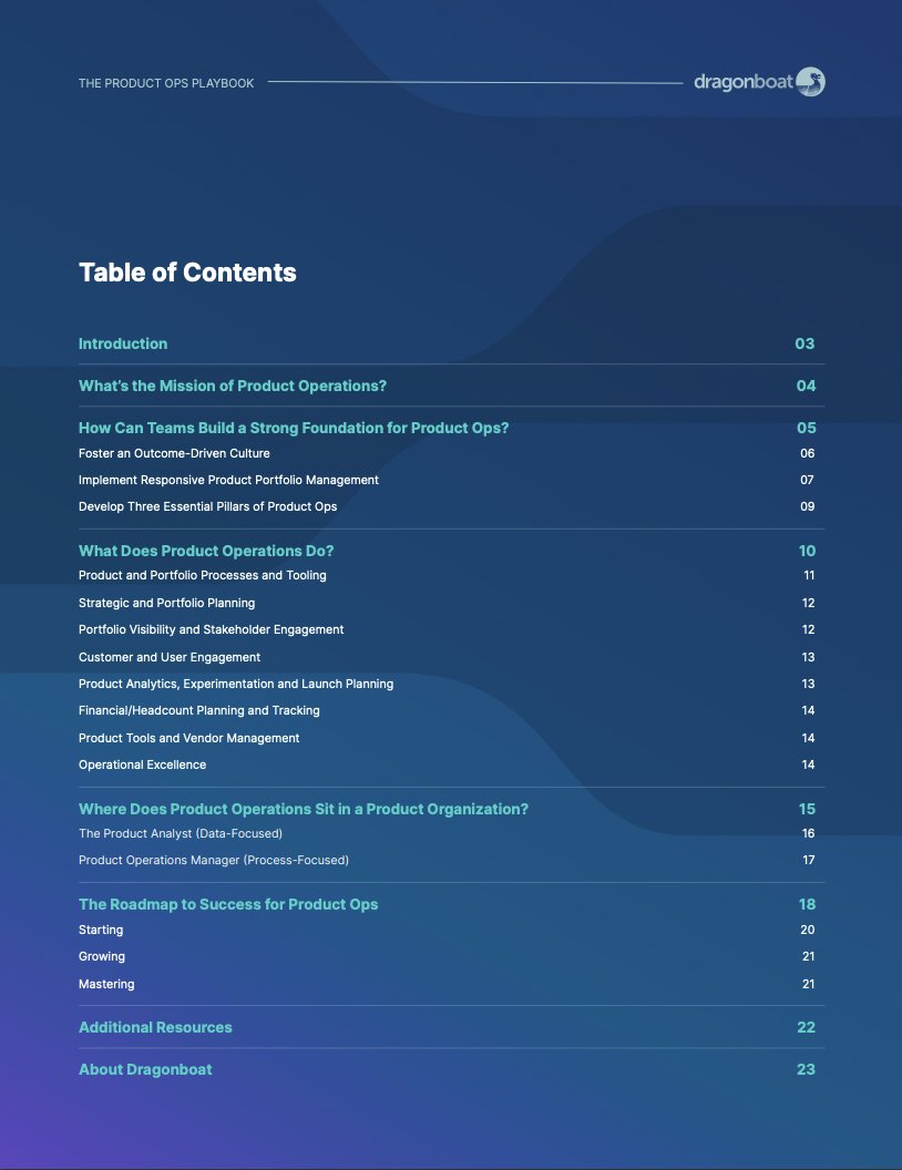 dragonboat_io's tweet image. Did you know that 90% of product teams have been stalled by dependencies?

That&apos;s why the role of #ProductOperations is more relevant now than ever.
 
Check out our Product Ops Playbook of the best practices from the most successful companies with #prodops. Catch a sneak peek 👇🏼