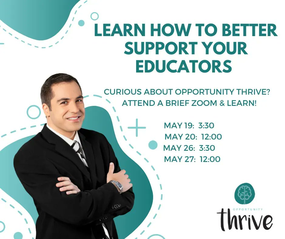 Join us for a 30 minute zoom &amp; learn to hear how we can help your educators!  Follow this link to sign up.  buff.ly/3PuYJPA