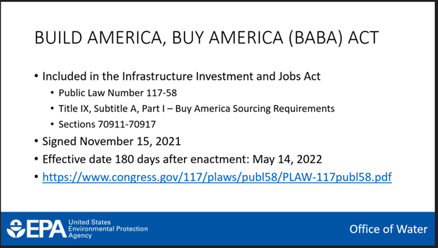 nexomwastewater's tweet photo. U.S. #wastewater engineers: As shared by the @EPAwater, you have until Saturday, May 14 to submit your #BuildAmericaBuyAmerica (#BABA) waiver to keep your SRF- or WIFIA-funded projects on track--even if your project is not using #BIL or #IIJA funding! https://t.co/bIgU4HISyO