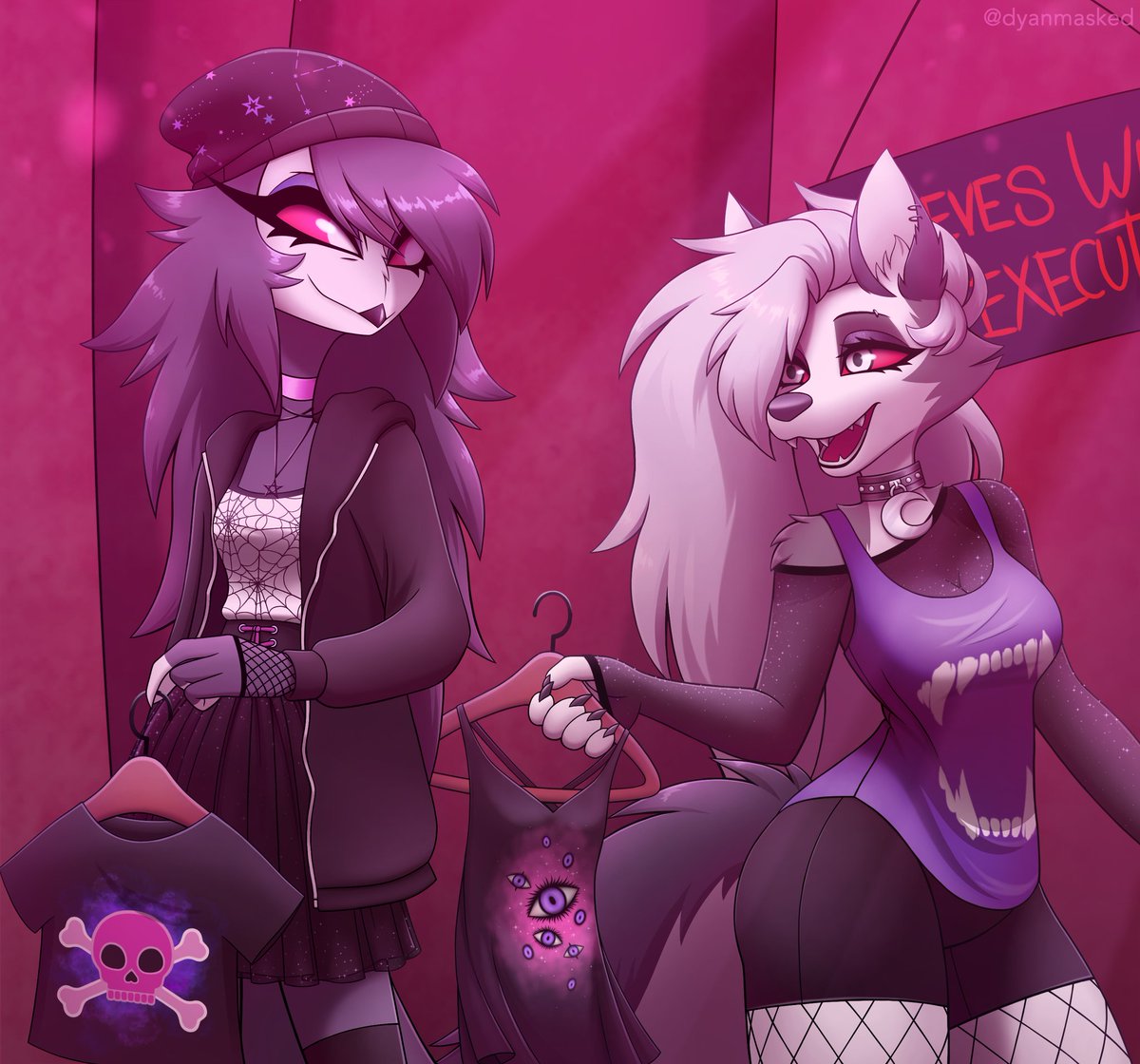 dyanmasked's tweet photo. Shopping 💅.

#myart #HelluvaBoss
#HazbinHotel #HelluvaBossOctavia #HelluvaBossLoona #HelluvaBossFanart #furryart #furry https://t.co/BhKE9fkWnf