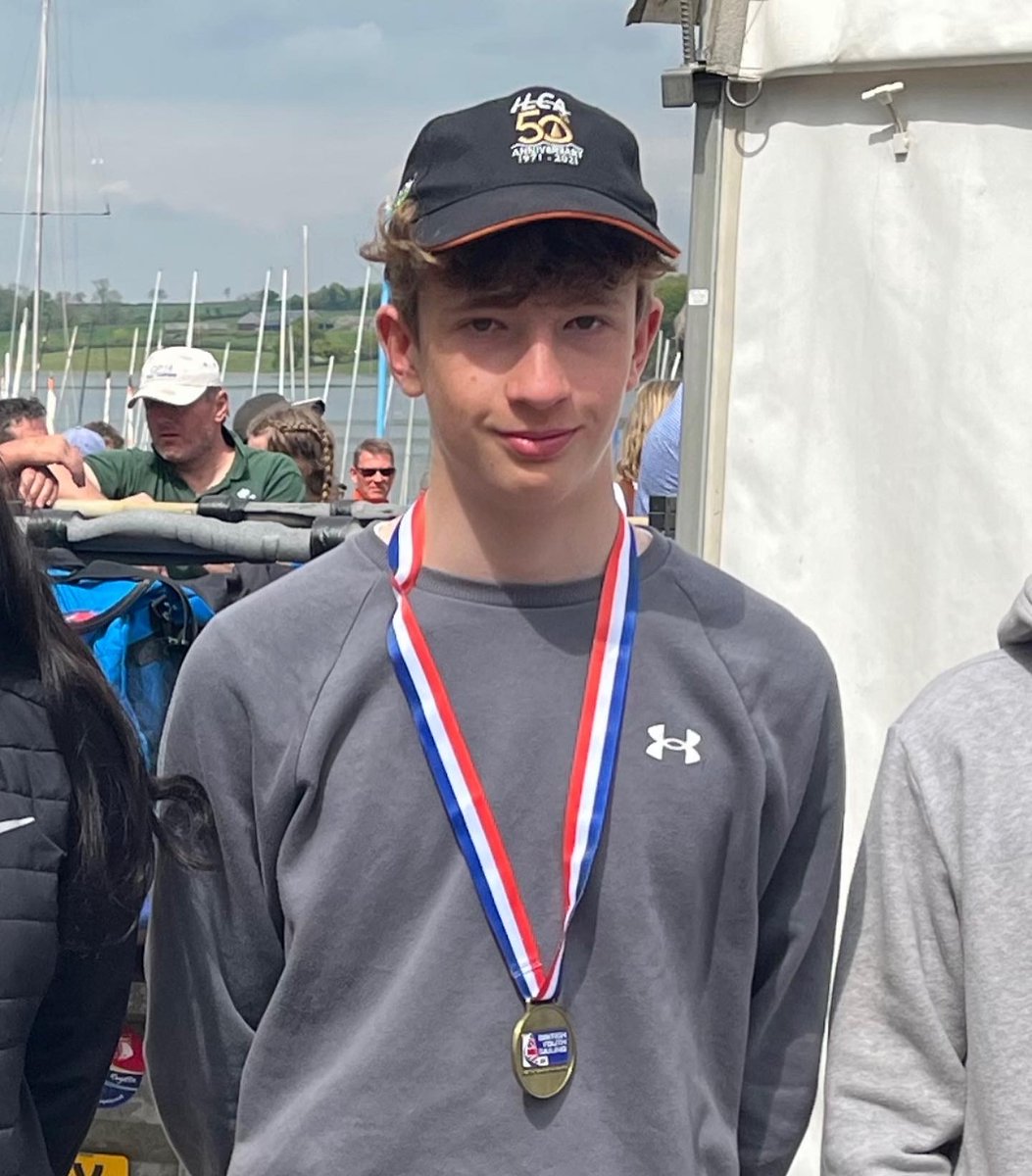 solschsailing's tweet photo. Huge congrats to Solsch sailor Freddie: #1 U16 in teh ILCA4 class after victory at the ETs! @solsch1560 @SolihullSport https://t.co/MIVLm6CMah