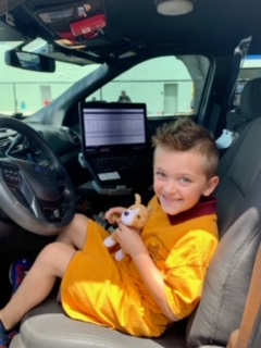 PageElem's tweet photo. Our First Grade Student Spent The Day With SRO Officer!
He received gifts from the LCSO and was able to hang out in the Patrol Vehicle to learn what a deputy does!
@LeeSchools #raymatweets https://t.co/2RIsrRUHjf