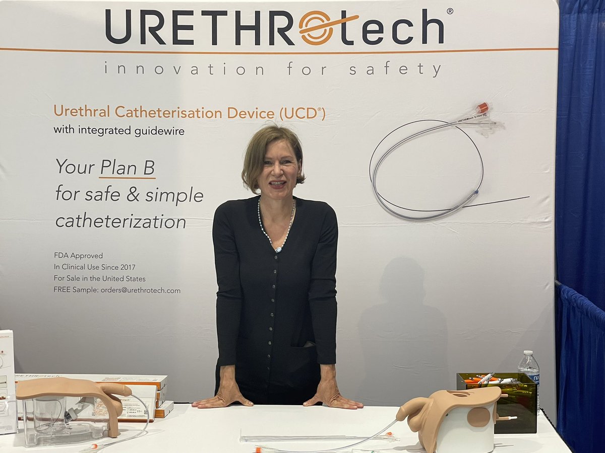 UrethrotechLtd's tweet photo. Welcome to #AUA22 - join us at booth 907 #UrethrotechLtd - continuing the mission to prevent catheterization trauma! Come try for yourself the #UCD on a catheterization trainer today! https://t.co/PGEApAFHzC