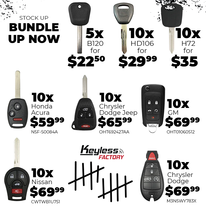 UHSHardware's tweet photo. SCARY 🔪 BUNDLE DEALS 💀💀

https://t.co/juy9Dks9Gk

Stock Up &amp; Bundle Up NOW! These deals will not last!!
#fridaythe13th #scarygoodsavings #scarydeals #bundledsavings #fridaysale #wkndsale #wkndsavings #carremotes #carkeys #carremotesale #keycutters #doorhardware #keyprogrammers https://t.co/Gzuomgs0Ya