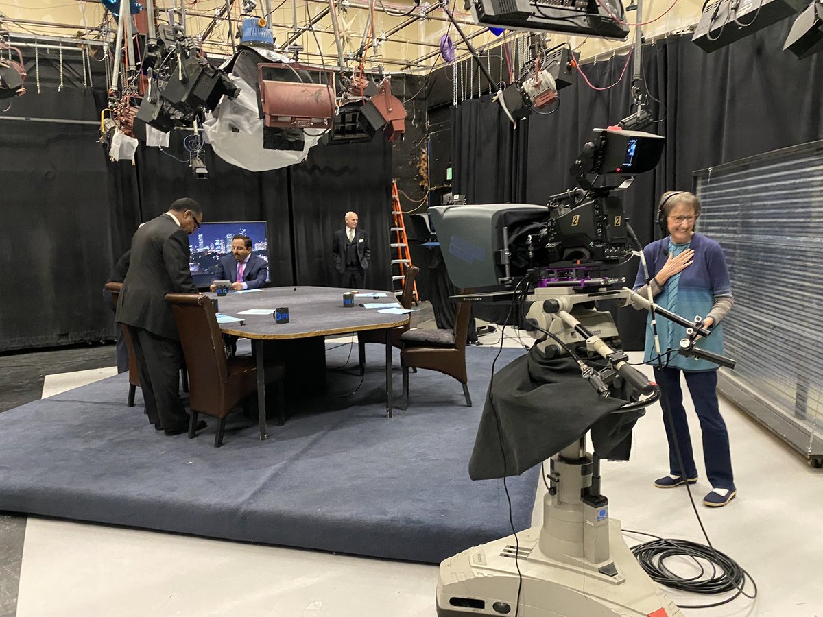 TimWJackson's tweet photo. In-studio today at @PBS12_CO #ColoradoInsideOut #CIO for @DDezzutti’s final show as weekly host. Also on today @ericsondermann @calhounwestword @natashajgardner and Penfield Tate #PublicAffairs #TVpublicaffairs brought #EnstromCandies https://t.co/6oLDYIWF58