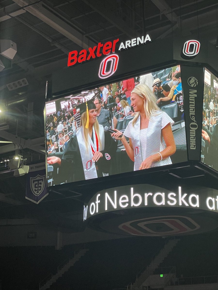 Last time on the big screen at Baxter Arena for ⁦<a href="/alexablase/">Alexa Blase</a>⁩