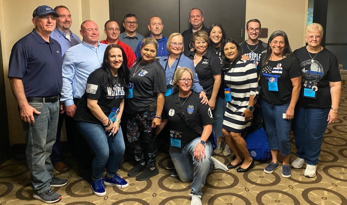 thammond_travis's tweet photo. Honored we were able to provide a reception for the Texas survivors. #nationalpoliceweek2022 @nationalcops #texascops https://t.co/Kxat0ztPN7 https://t.co/GBaP7XEy1Q