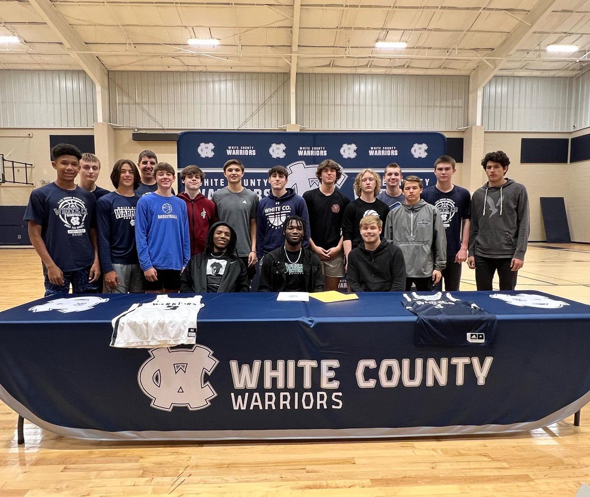 whitecounty_hs's tweet photo. Silas Mulligan signed his LOI to play basketball at Piedmont University in the fall 🏀 Congratulations, Silas! We are proud of you 👏 #onceawarrioralwaysawarrior @SilasKobe6 @WCwarriorAD @PiedmontGA @CoachRBailey @Dr_Octavius77 https://t.co/tb7n2A85j3